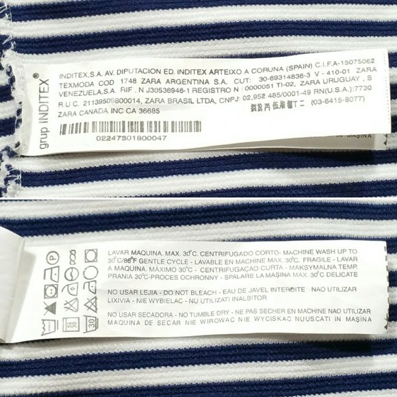 ZARA Striped Textured Bodycon Tank Dress 2537E1M - Picture 8 of 8